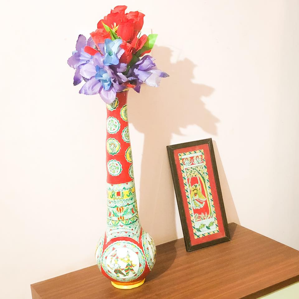 Manjusha Earthen Flower Stand developed by Manjusha Art Research Foundation