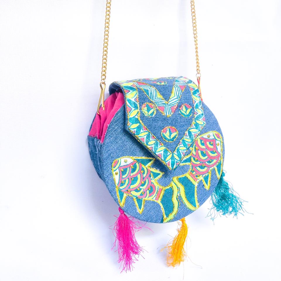 Manjusha Handmade Denim Sling Bag