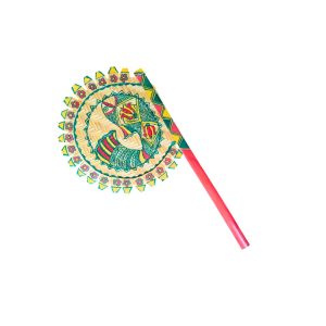 Handcrafted Manjusha Art Bamboo Hand Fan | Traditional Indian Decorative Hand Fan