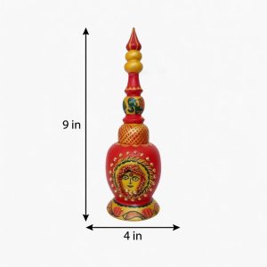 Traditional Manjusha Art Hand-Painted Wooden Sindoura / Sindoor Dani