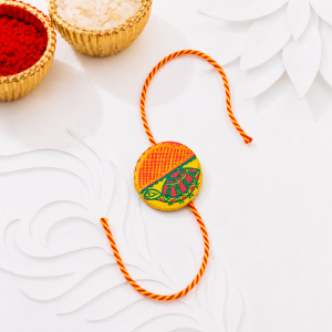 Handmade Manjusha Art Rakhi | Traditional Hand-Painted Rakhi
