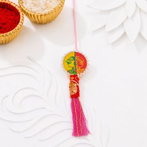 Handmade Manjusha Lumba Rakhi for Bhabhi | Traditional Hand-Painted Rakhi | Raksha Bandhan Gift